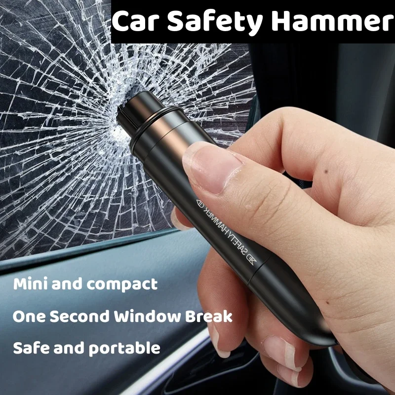 

Car Window Breaker Punch Seat Belt Cutter Necessary Car Safety Hammer Escape Emergency Tool