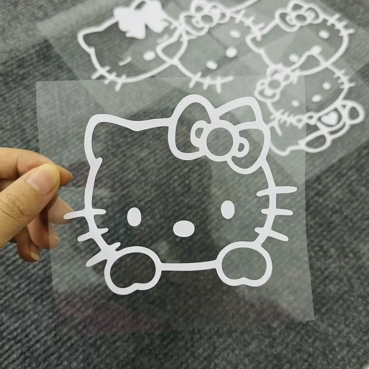 Car Stickers Sanrio HelloKitty Motorcycle Stickers Pink Stickers Scratches Occluded Stickers General Purpose Car Decor for Honda