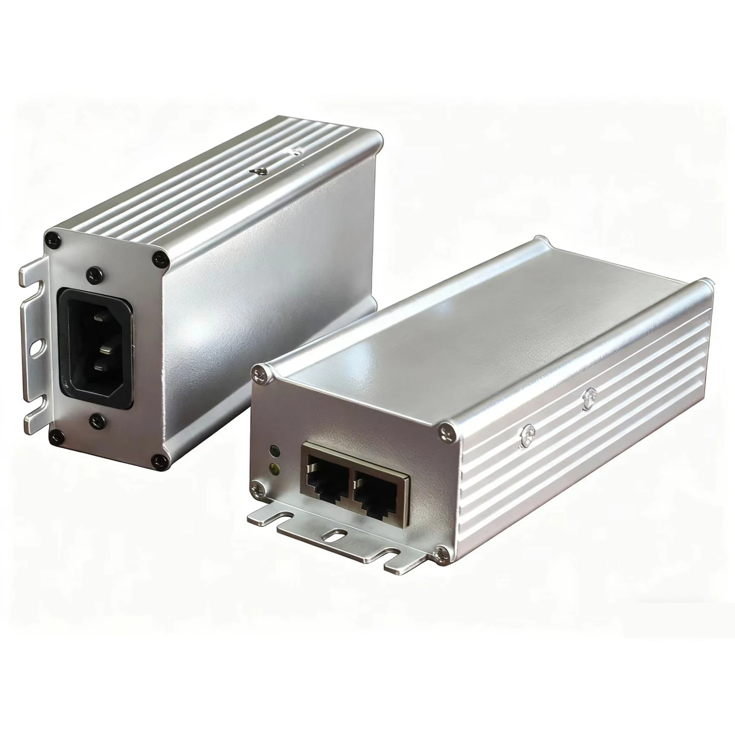 

2.5G POE injector,30/60/90W,802.3AT/AF,POE++,110-240Vac in,48-56V poe,aluminum housing