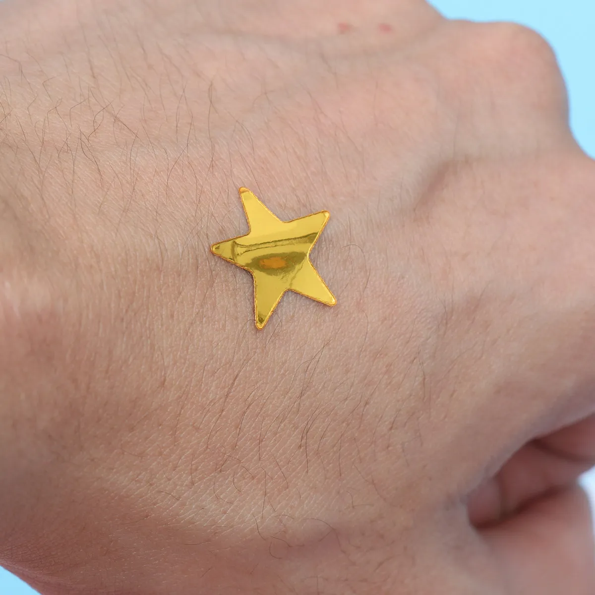 

10Pcs Golden Star Stickers Premium PVC Self Adhesive Sparkle Reward Stickers for Students Classroom Chart