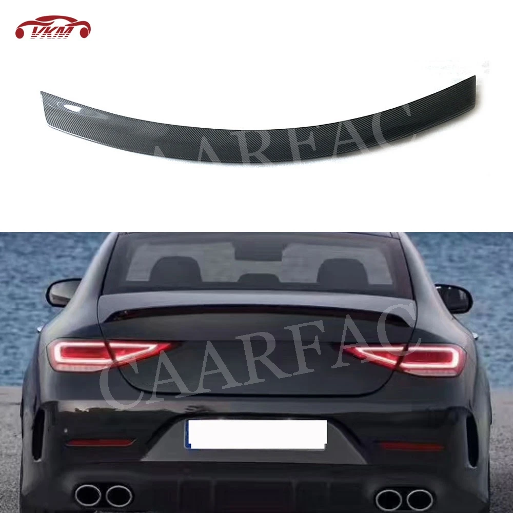 

CLS Class Carbon Fiber Rear Boot Lid Spoiler for Benz W257 C257 CLS400 CLS550 AMG Spoiler 2018 2019 FRP Trunk Trim Wings