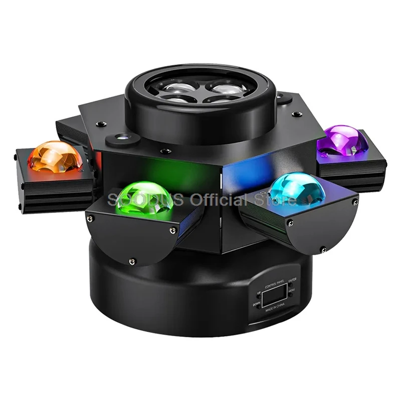 

6 Eyes Moving Head Strobe Beam Light With RGBW 4in1 LED DJ Stage For Party Disco Bar Dj Show Effect Show Lamp Club Party Wedding