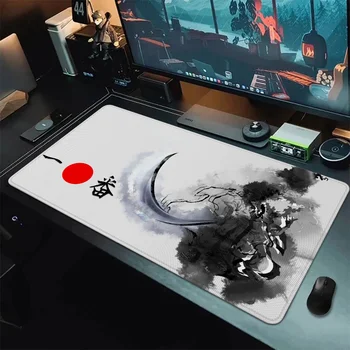 Samurai Diy Gaming Computer Mat Pad Pad Gamer Game Setup Accessories Mousepad Gamer 900x400 Large Mouse Pad Desktop Mats Keyboard