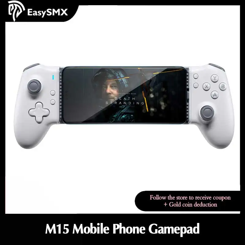 EasySMX M15 Mobile Game Controller for Android Phone，Hall Mechanical Gamepad with Type C for iPhone Cloud Gaming Xbox Game Pass