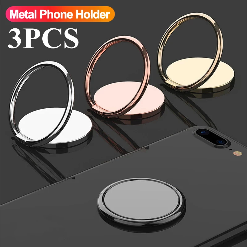 

Metal Phone Holder Rotatable Finger Ring Stand Grip Universal Ultra thin Multifunction Desktop Support For Car Magnetic Holder