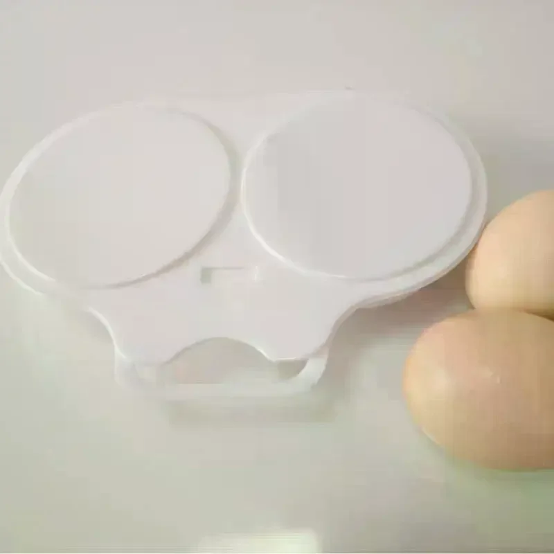 Microwave Egg Poacher 2 Cavity Design Heat Resistant Perfect For Home Kitchen Breakfast Food Grade Plastic