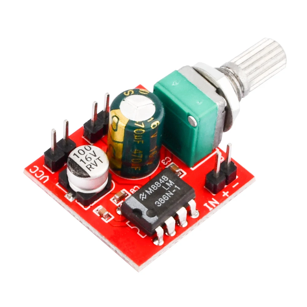 DC4-12V LM386 Power Amplifier Audio Board Mono Sound Amplifier 0.5W Mini Amplificador Speaker Home Sound Theater DIY