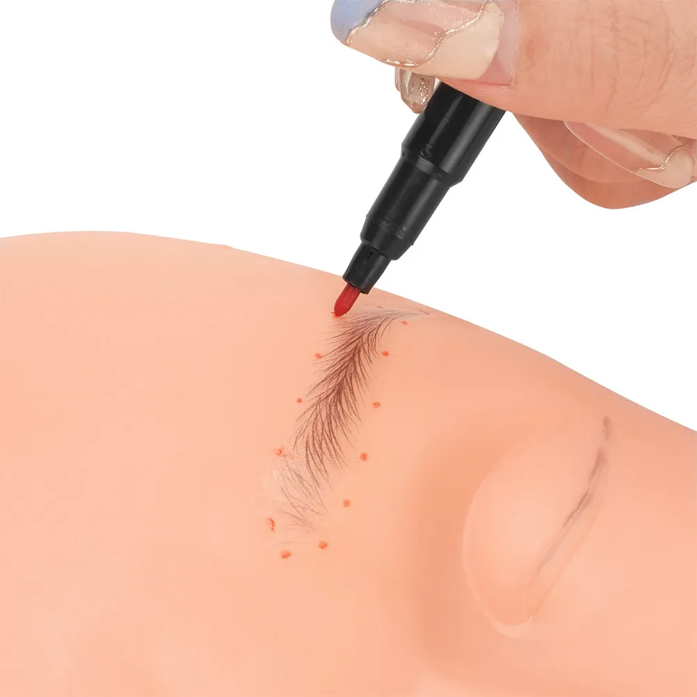 

6Pcs Eyebrow Mapping Pen Kit Tattooing Position Marker for Embroidery Microblading Beauty Salons Body Art Skin Marking Tool