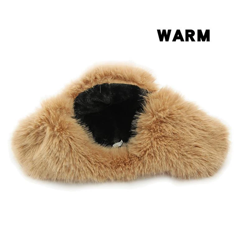 Professional Winter Bomber Hat for Men and Women Earflap Plush Lined Foldable Polyester and Suede Decorative Tag Winter Cap