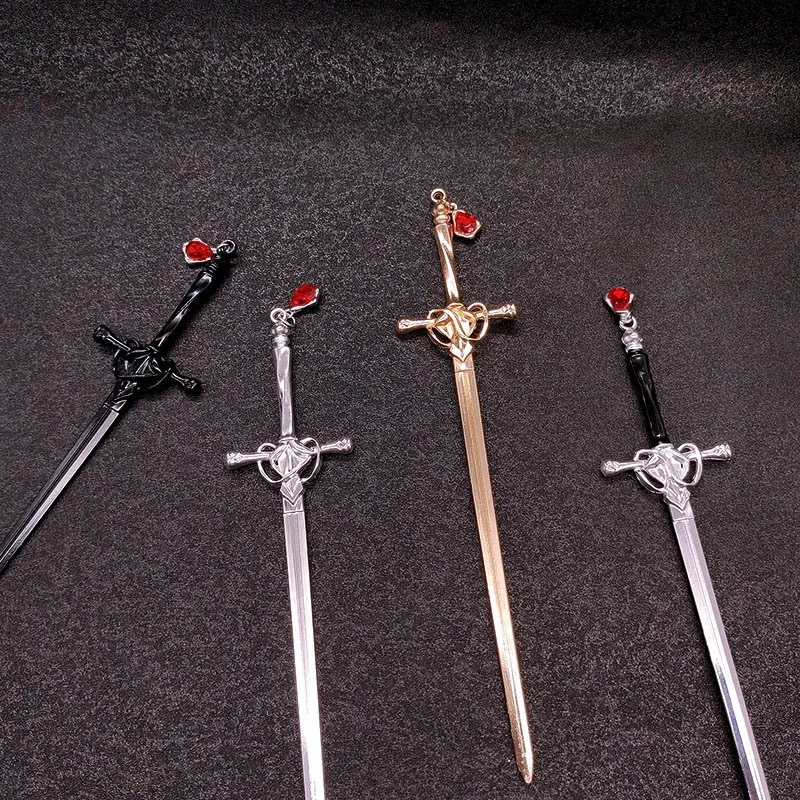 Chinese style treasure sword water droplet hairpin high-end feeling new Chinese style hairpin ancient style hair accessories