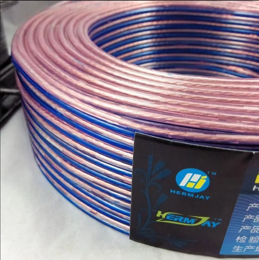 300 High transparent core oxygen-free copper speaker stereo speaker wire line