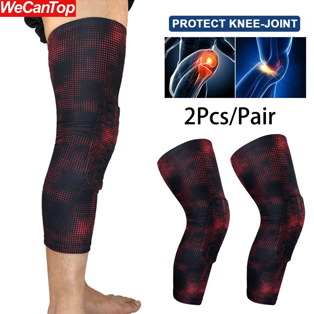 2Pcs Movement Honeycomb Crash Proof Knee Pads Shin Pads Brace Compression Protector Gear for Sports Volleyball,Basketball,Hiking