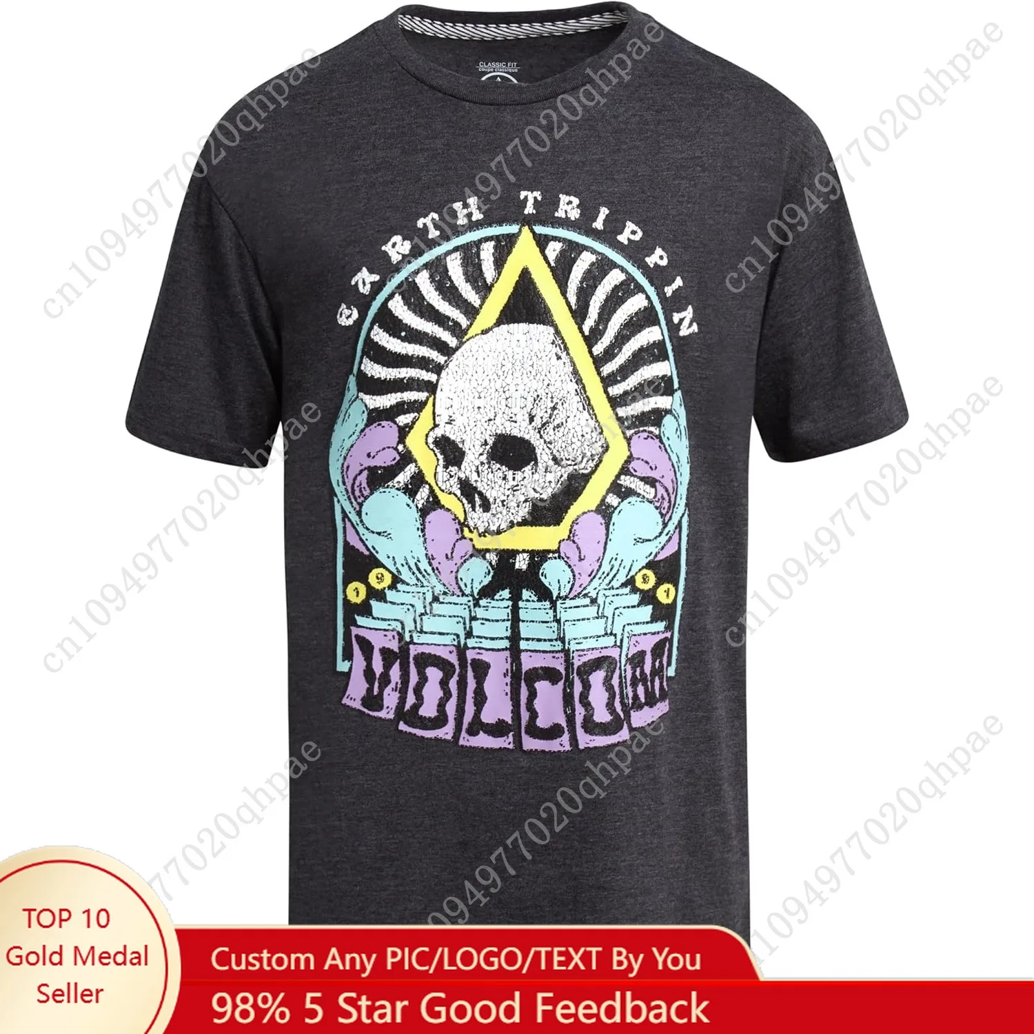 Volcom Jungen-T-Shirt – kurzärmlige Grafik-T-Shirts aus Baumwollmischung für Jungen – coole, lässige Grafik-T-Shirts