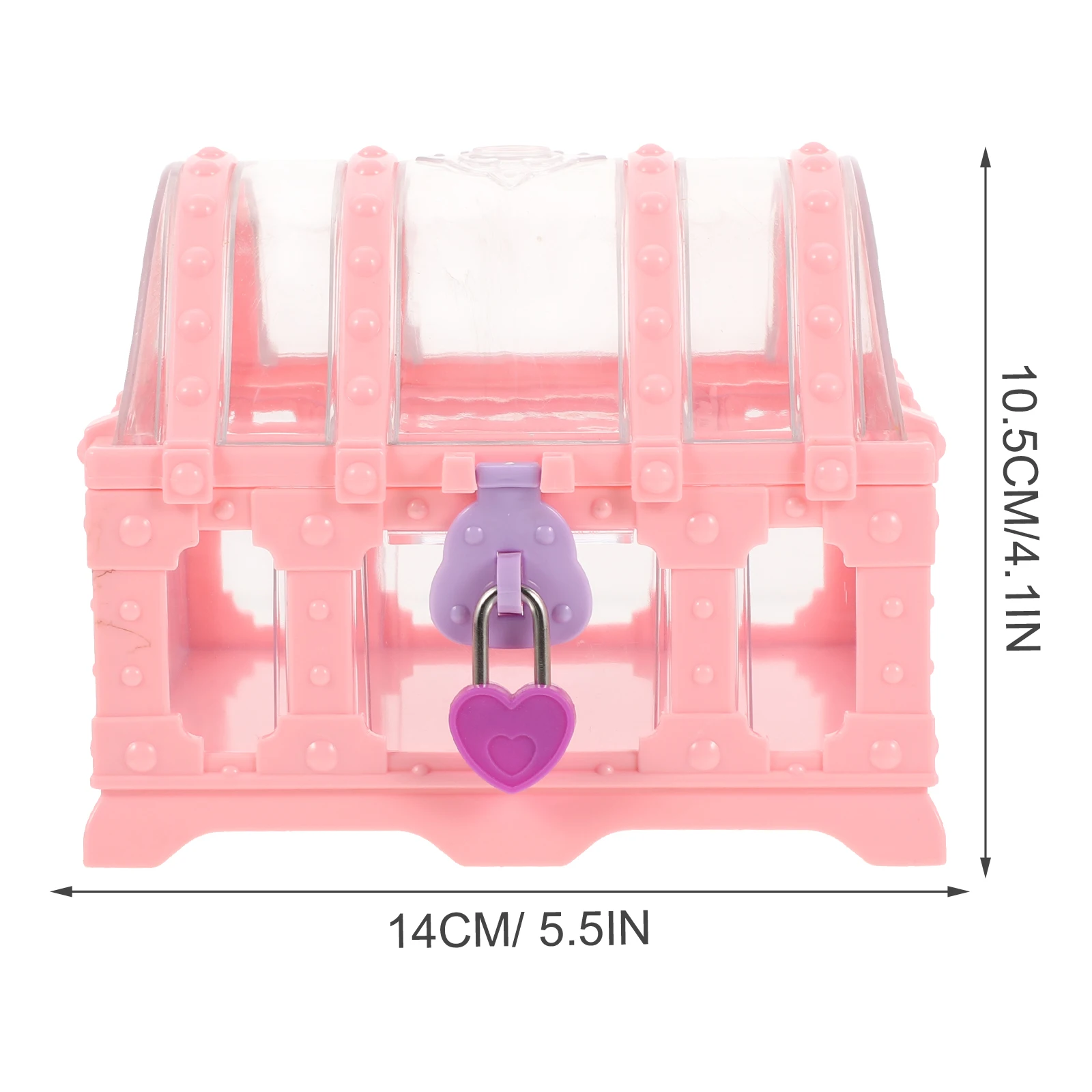 

Plastic Tiny Gem Toy Storage Box for Kids Prizes Pirate Child Treasure Chest Jewelry Vintage Collectibles Party Favors