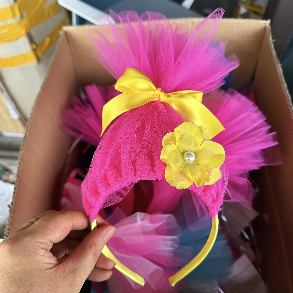 Trolls Poppy Princess Party Performance Hair Accessories Personalized Hairbands Halloween Cosplay Props Headgear Gift