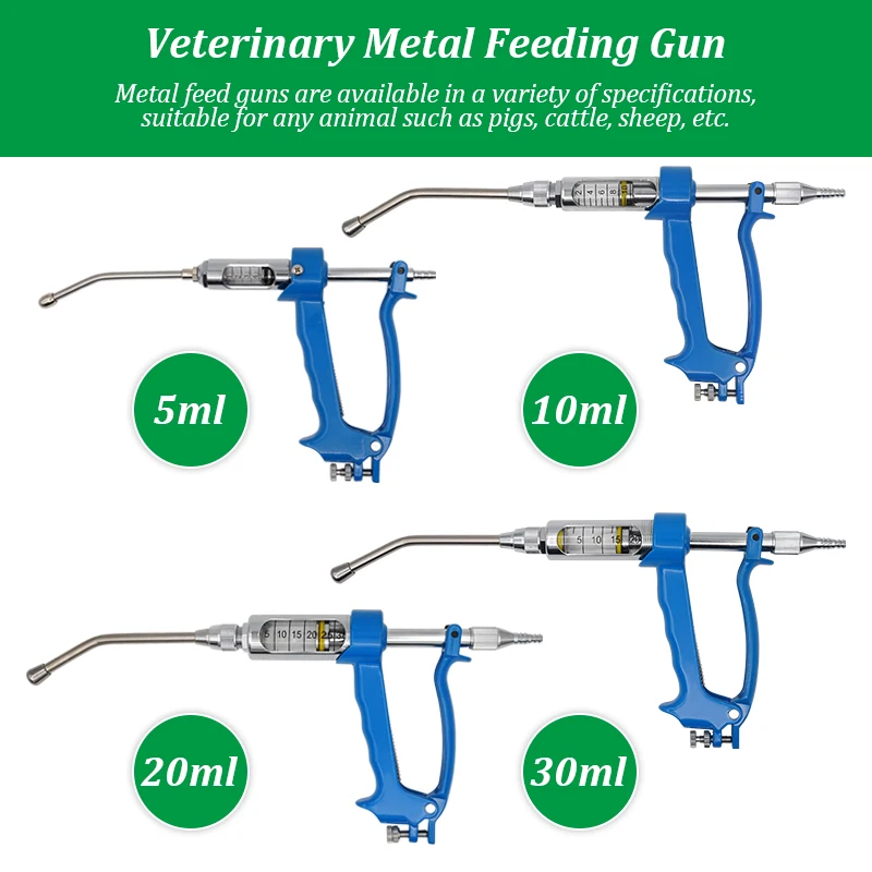 Imagem -04 - Animal Veterinário Dispositivo de Dosagem Contínua Vaccine Automatic Drug Gun Drench Injeção de Cabra e Porco com Pote 10 20 30ml