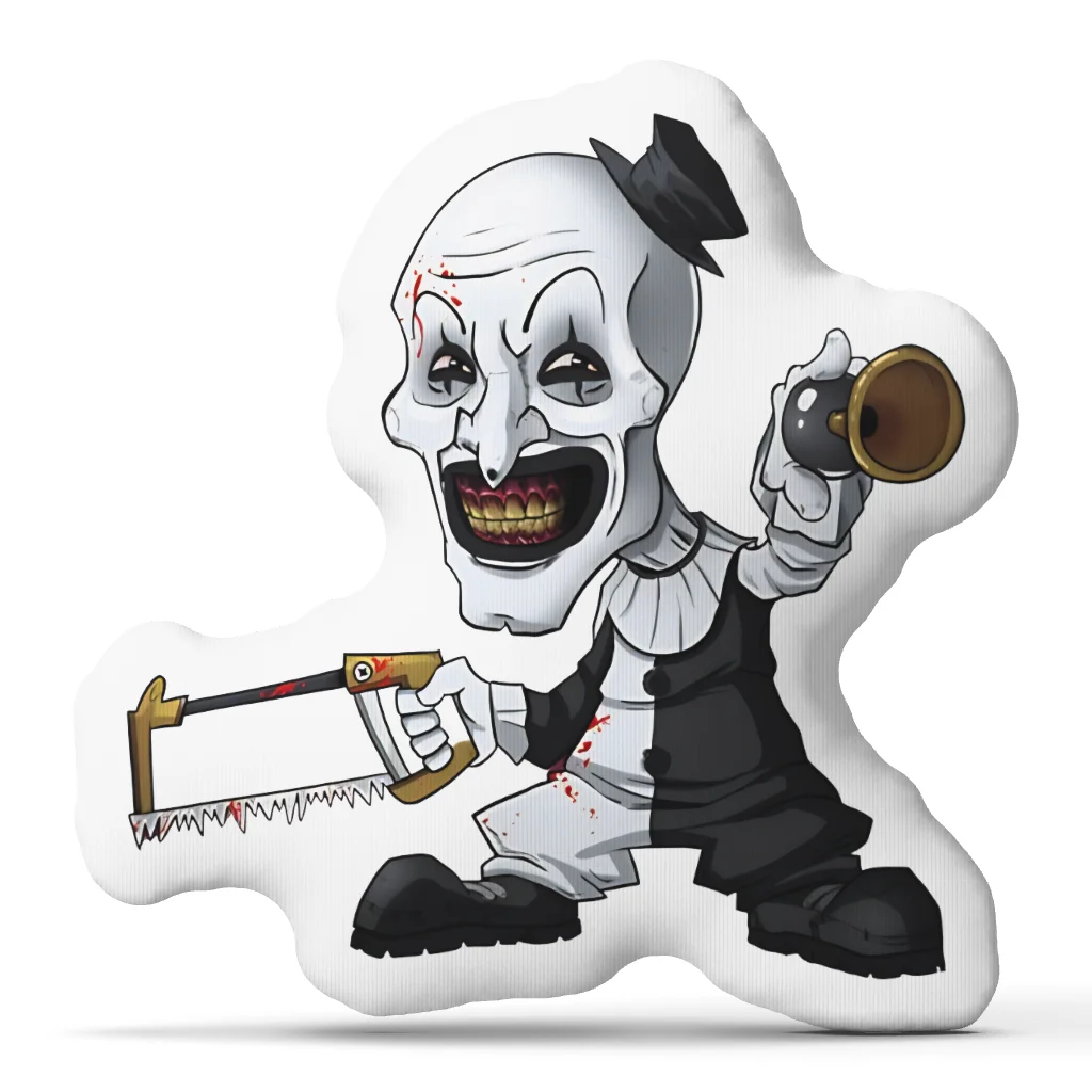 Movie Terrifier 2 Cushion Irregular Stuffed Throw Pillow Home Decor Gift Sofa Bed
