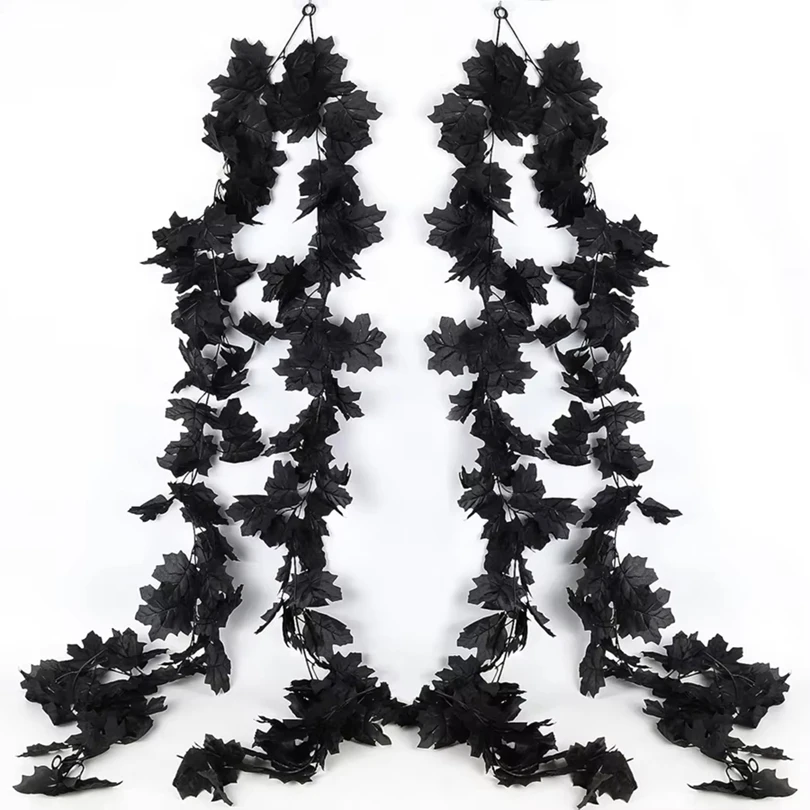 

Artificial Plants Smaple Leaf Vine Flowers Halloween Christmas Garlands Wedding Home Room Garden Outdoor Decor Festival DIY Gift