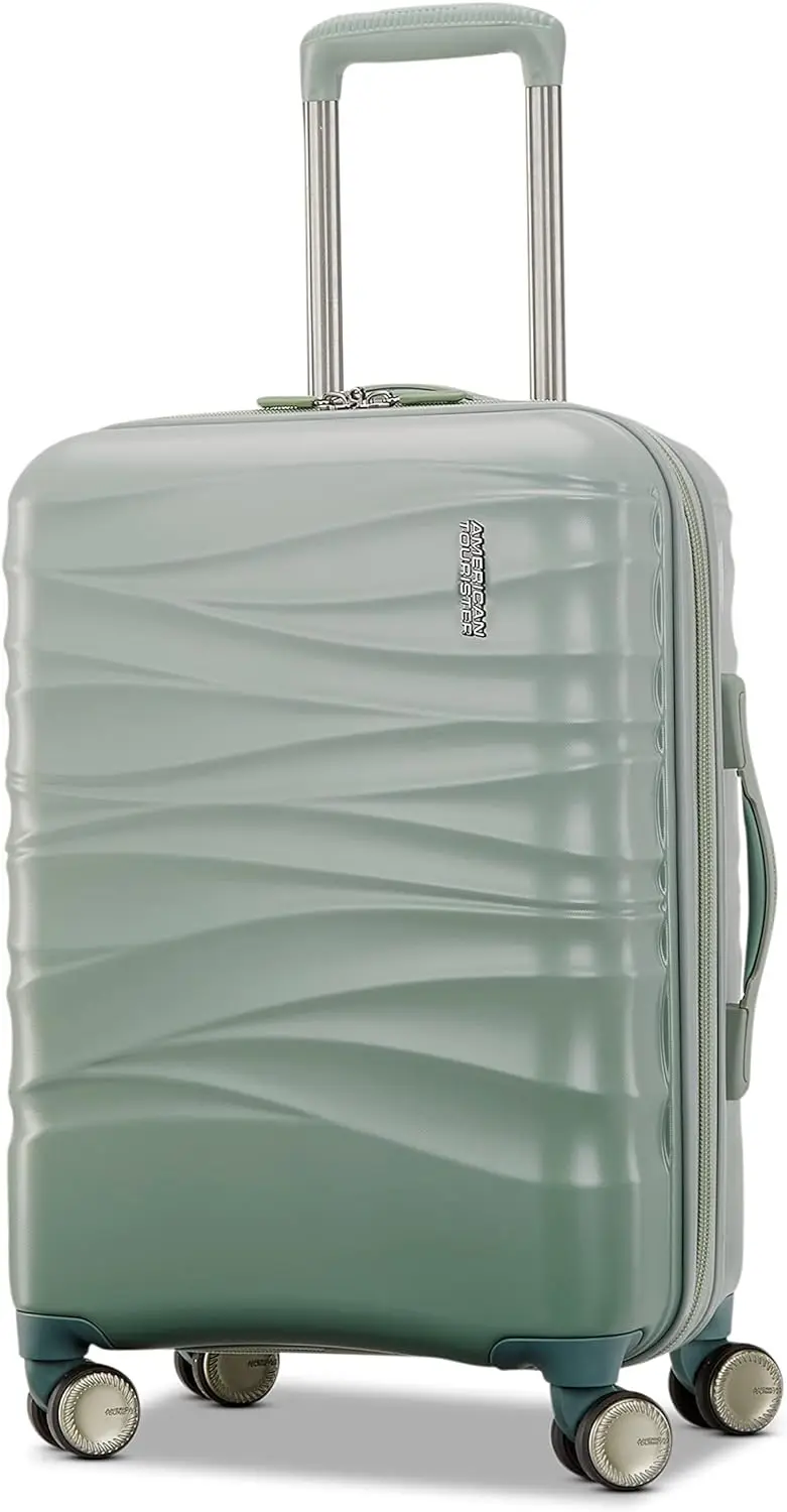 

American Tourister Cascade Hardside Expandable Luggage Wheels, Sage Green, 20-Inch Spinner