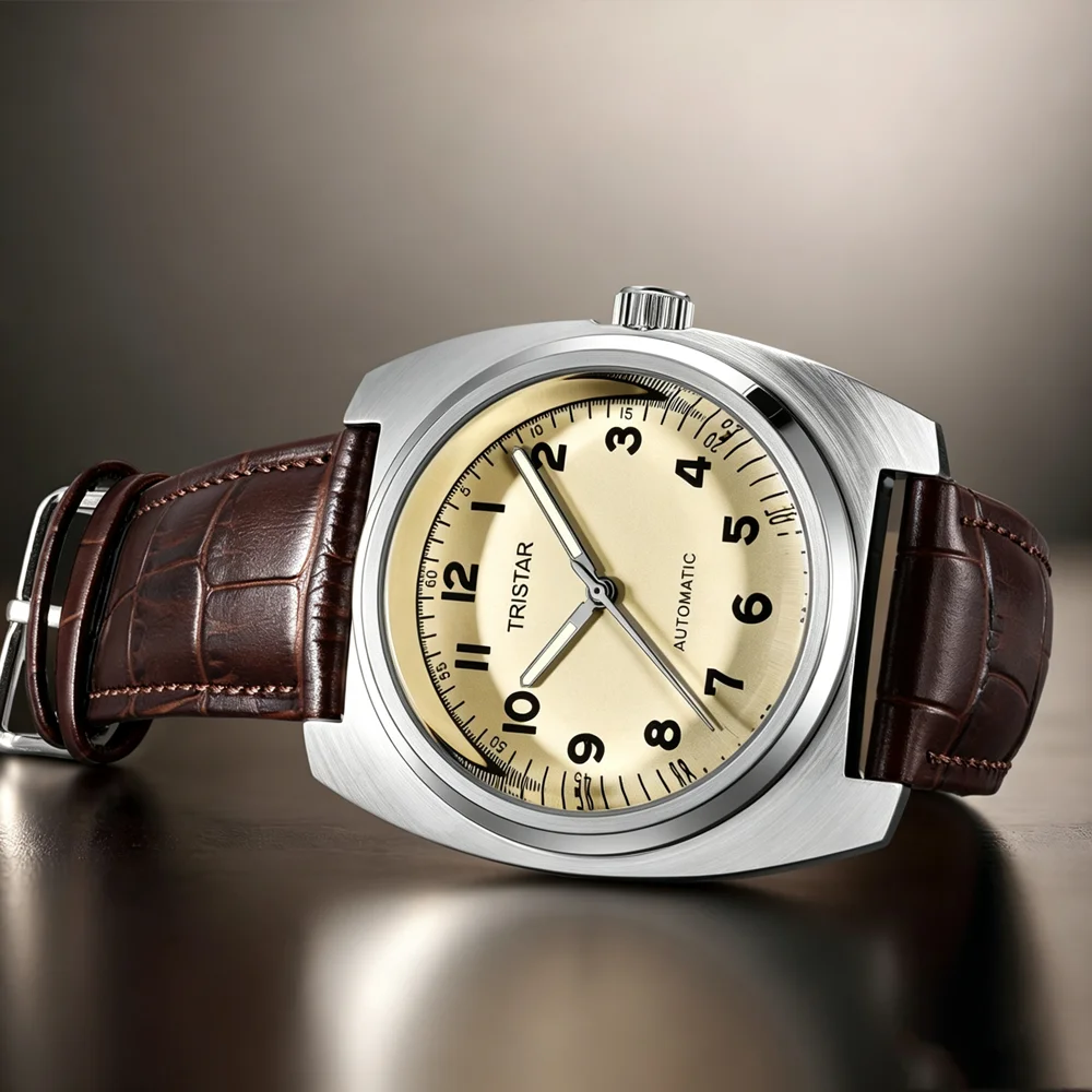 Große Gehäuse Mechanische Uhren Herren Automatik-Armbanduhr Männliche Rechteckige Zeitmesser Uhr – Detail 12