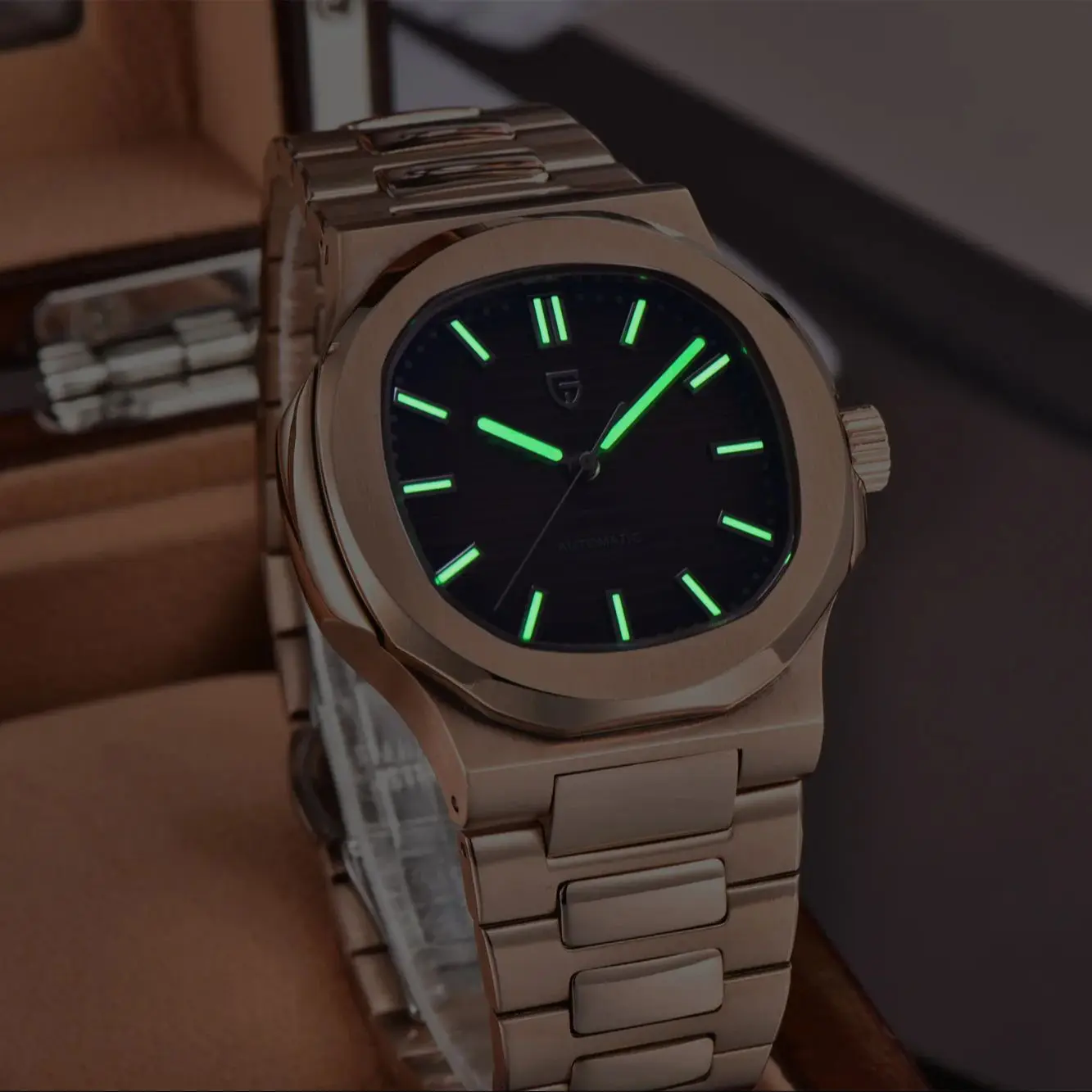 PAGANI DESIGN Men's Watches 2025 New Luxury Rose Gold Automatic Watch Men Sapphire crystal Waterproof Mechanical Wrist Watch Men image 5