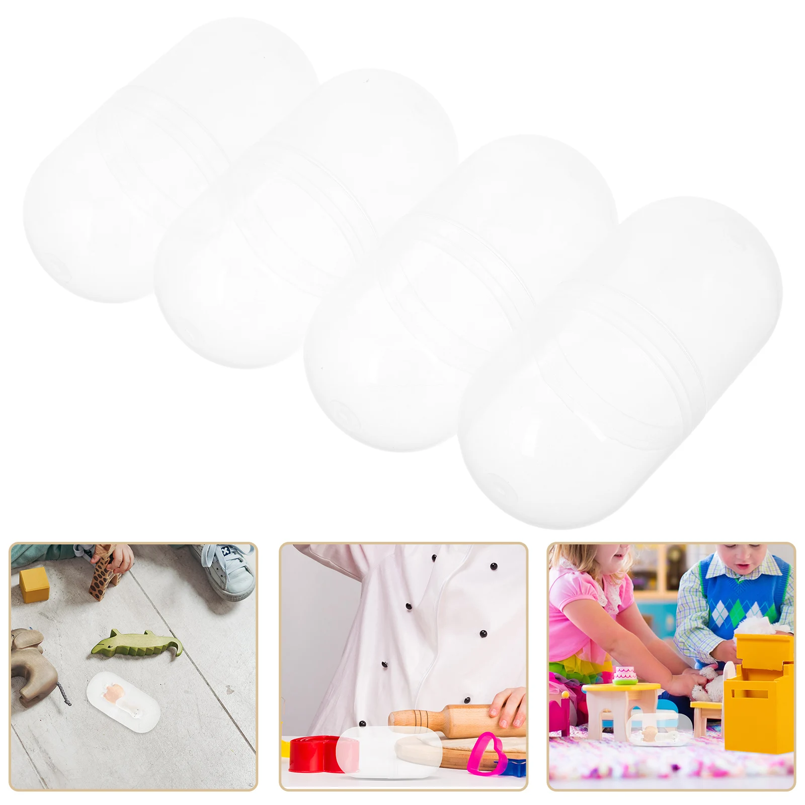 

4 Pcs Vending Machine Shells Toys Automatic Candy Storage Display Child