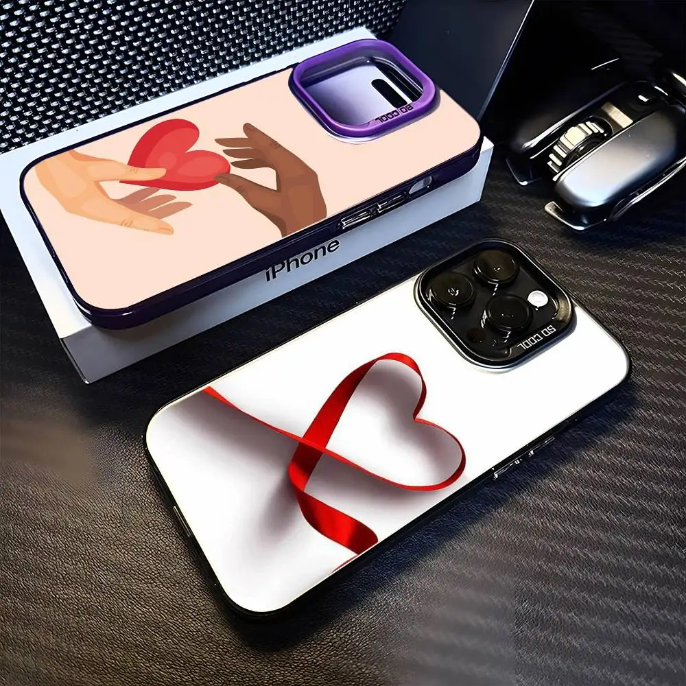 

Heart Symbol F-family Phone Case For iPhone17,16,15,14,13,12,11 Plus,Pro Max Purple Matte Shockproof Cover