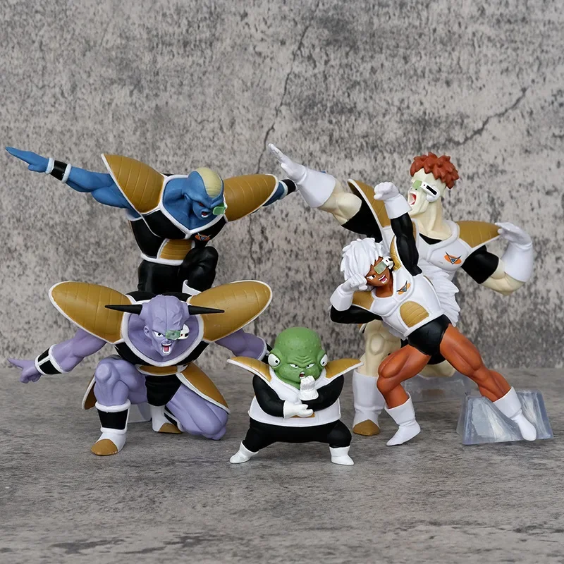 

5pcs Dragon Ball Figure Ginyu Force Jeice Ginyu Guldo Recoom Burter Action Pvc Amine Collection Model Toys Cool Chrismas Gifts