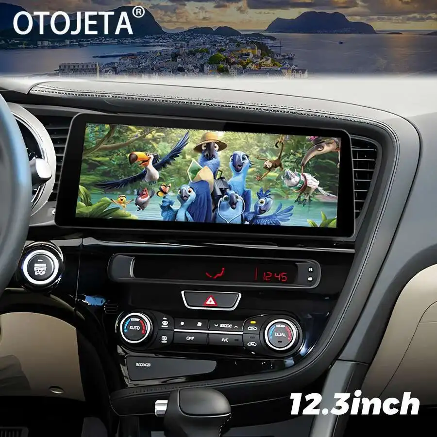 12,3 zoll Breiten Bildschirm Android 14 Auto Video Player 2Din Radio Stereo Für KIA OPTIMA K5 2014 2015 GPS multimedia Carplay Kopf Einheit
