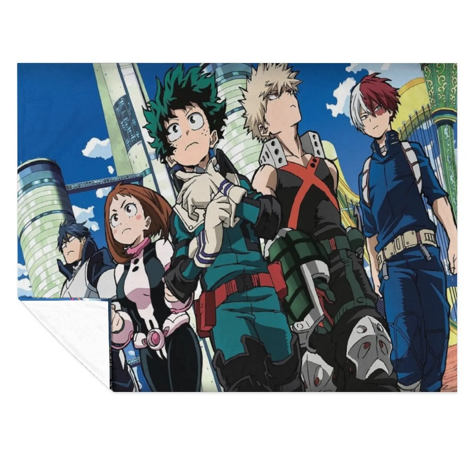 

My Heroes Academia Throw Blanket Sofa Soft Big Decorative Throw Blankets