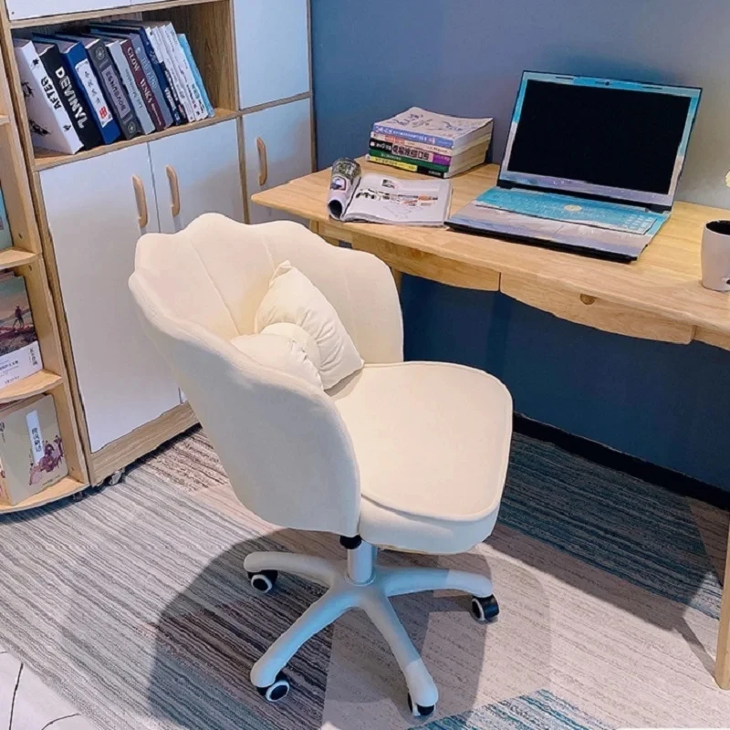 Home Computer Chair Comfortable Study Seat Bedroom Sedentary Back Swivel Chair Student Dormitory Internet Celebrity Makeup Chair