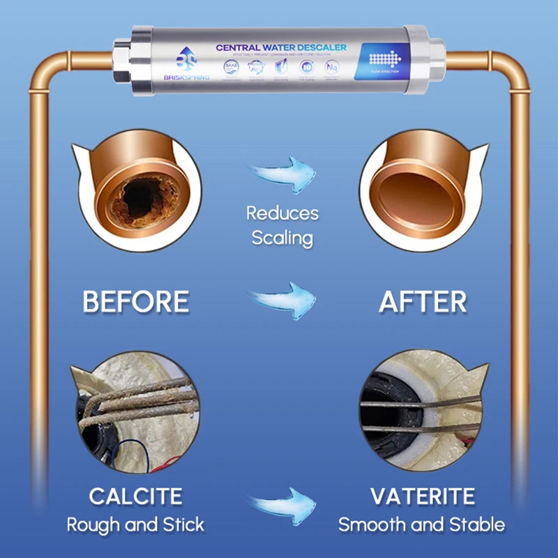 Briskspring Az egész Doktor House vize descaler Békateknő Fékezés Rendszer anty limescale Bemaródás & Kemény vize Sótlan Légnedvesítő