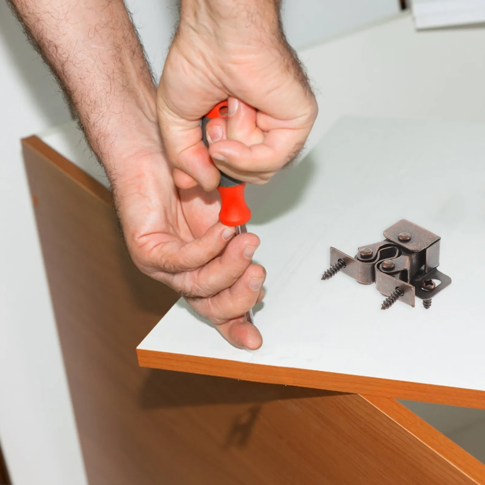 

20pcs Cabinet Catches Double Roller Catch For Cupboard Door Closure Heavy Duty Steel Latch Dustproof Tight Seal Hardware