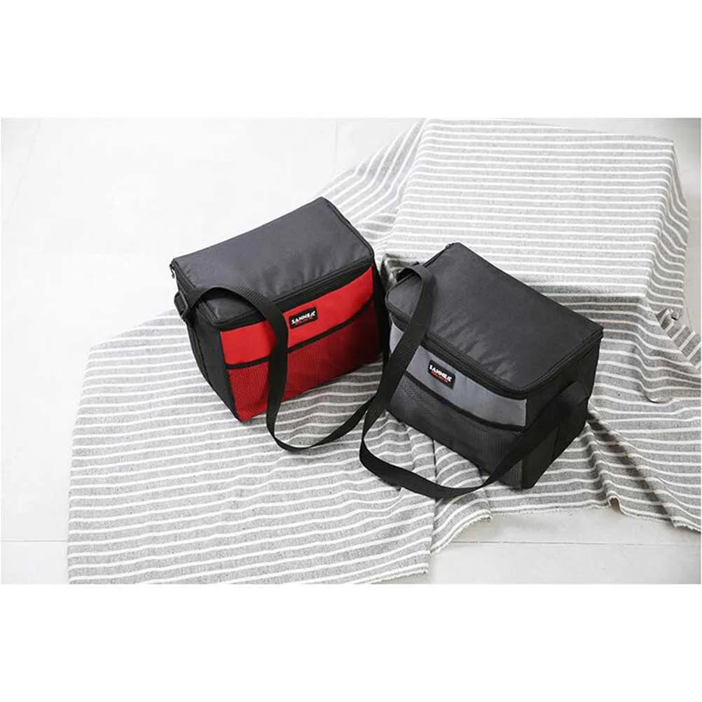 

Oxford Cloth Insulated Lunch Bag Large Opening Waterproof Easy Clean Picnic Carry Case Thermal Food Cooler Ice Outdoor