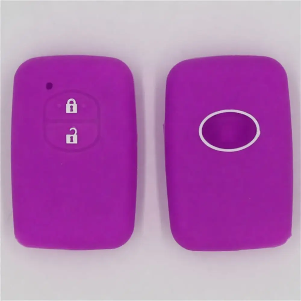Soft Silicone Key Holder Case For Toyota Venza Prado Camry Smart Key Fob Cover Protector Anti Scratch Accessory
