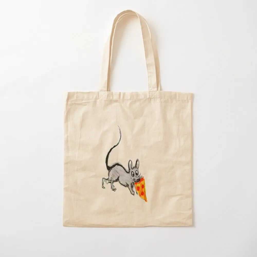 

NYC Pizza Rat Tote Bag shopper bag women reusable shopping bags Canvas Tote Bag