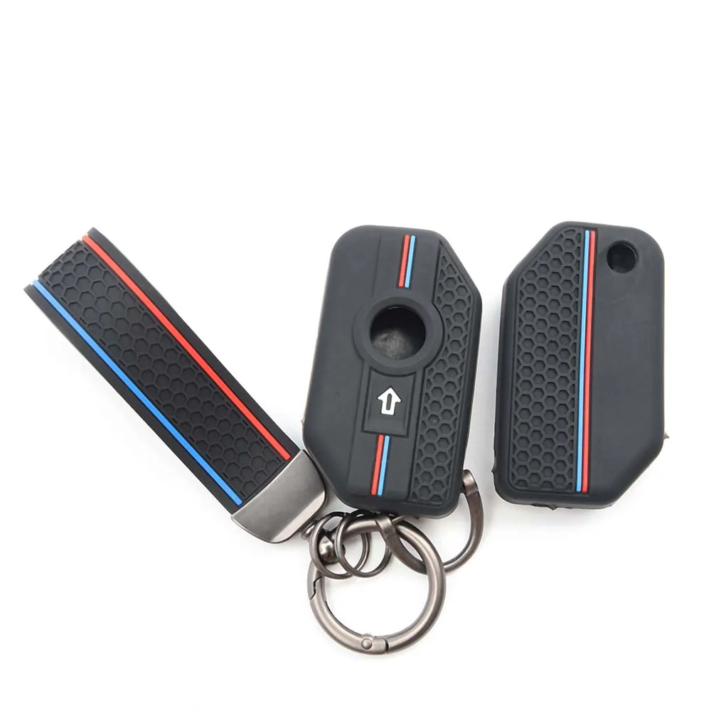 Silicone Key Case Skin Cover for BMW R1250GS R1200GS C400gt F750GS F850GS K1600B K1600GT R1200RS R1200RT F900R F900XR Motorcycle