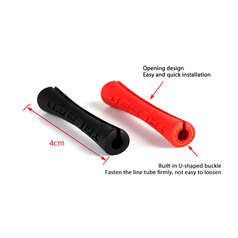 4PCS Bike Outer Brake Gear Cable Wrap Protector Cover Bicycle Brake Shift Line Sleeve Cycling Frame Protective Sleeve Accessory