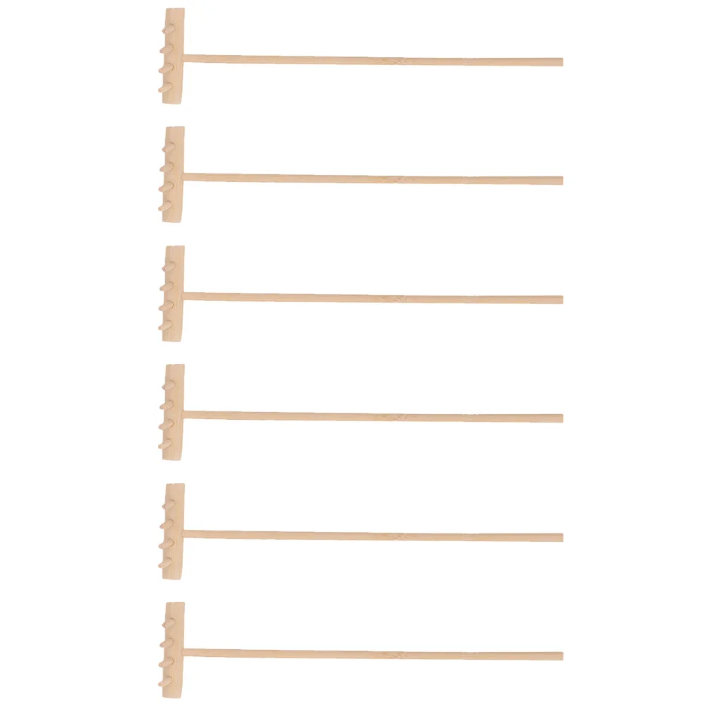 

6pcs 6 Mini Rake Crafts High Quality Desktop Decoration Sandbox Accessories Zen Garden Tools Bamboo DIY Kits Easy Store