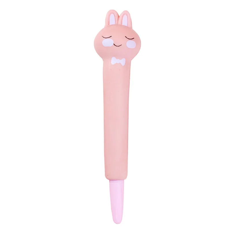 1Pc 0.5mm Kawaii Animals Stress Relieve Squishy Gel Pen Signature Squeeze Foam Pen Cute School Office Supplies Gift Stationery