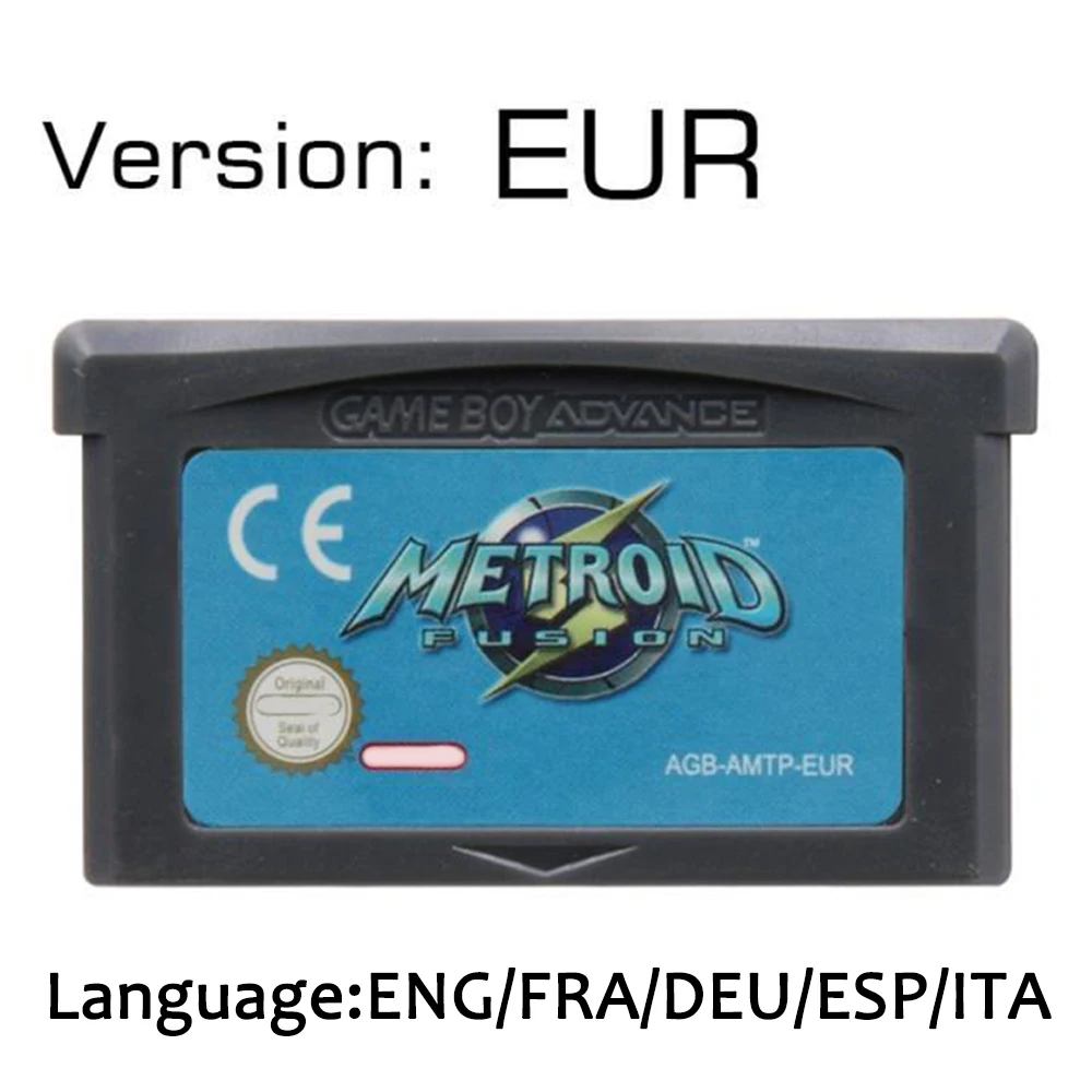 GBA Videospiel-Kassette 32-Bit-Spielekarte Turbo Revival Summon Night Klonoa Advance Wars Shining Soul Metal Slug Breath Fire II