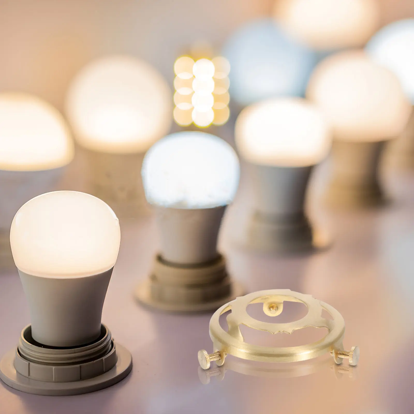 

Кронштейн для лампы из чистой меди с обратным креплением, стабильный держатель для плафона, аксессуары для настольных ламп