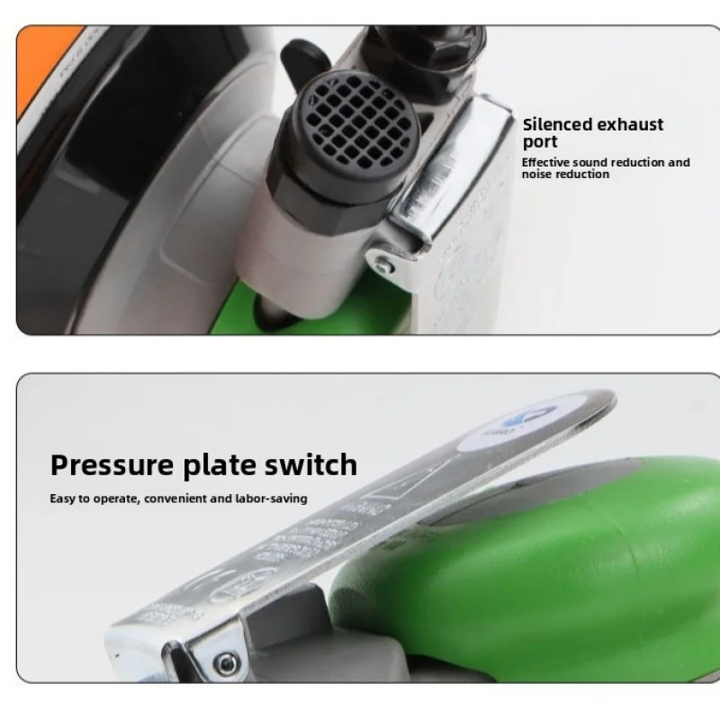 5-inch pneumatic polishing machine, small pneumatic grinder, pneumatic polishing, waxing, dry grinding head, sandpaper polishing