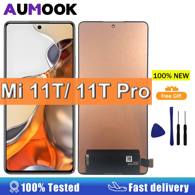 Nuovo Display AMOLED Per Xiaomi 11T Pro Display LCD Touch Screen Digitizer Per Xiaomi 11T 21081111RG 2107113SG Display di Ricambio