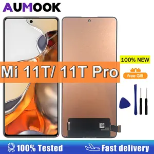 Bilashmart BackShell AMOLED Display Xiaomi 11T Pro LCD Display Touch Screen Digitizer Xiaomi 11T 21081111RG 2107113SG Display Replacement