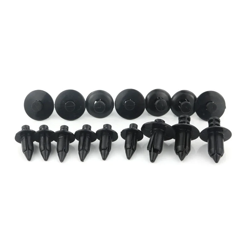 20 szt. Uniwersalne nitki zatrzaskowe do motocykli 6/7/8mm, plastikowe klipsy do owiewek, zestaw mocujący do naprawy Honda Yamaha Suzuki Kawasaki — zdjęcie 5