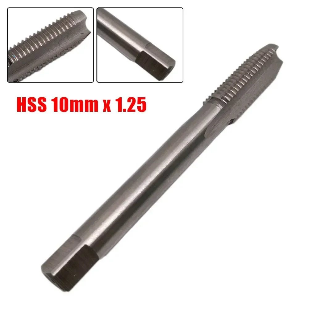 Machinekraan HSS Tap Draadsnijgereedschap 1 ST M10 * 1.25mm Metrische Pitch Accessoire Vervanging Rechterhand Fabriek Workshop 2022 Gloednieuw