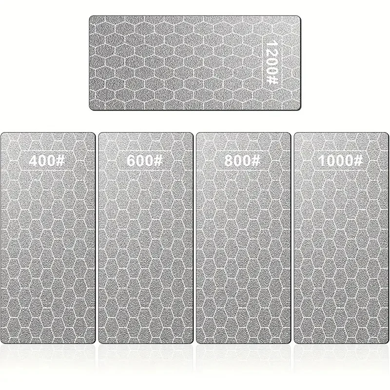 5 шт. прямоугольная Алмазная наждачная бумага 400-1200 Грит Нескользящая шлифовальная бумага полировальный абразивный инструмент с сотовым покрытием