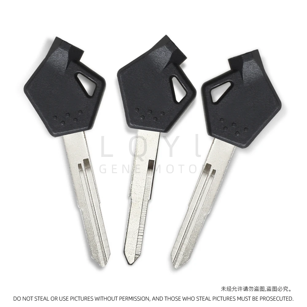 3 قطعة جديد فارغة مفتاح دراجة نارية استبدال مفاتيح غير مقطوعة لسوزوكي Qingqi UU UY 125 ليتل دولفين دراجة نارية مفتاح الجنين