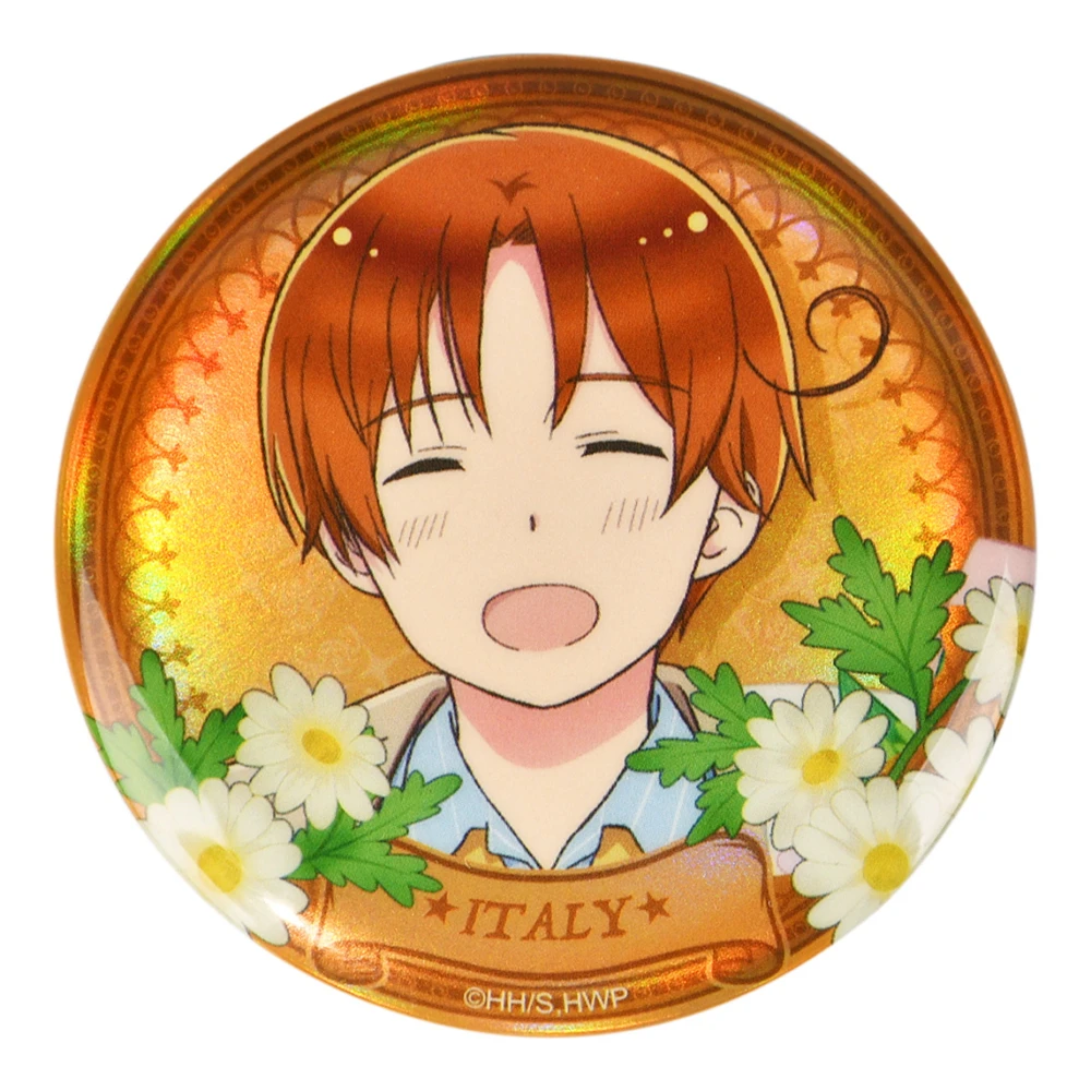 58mm Anime Axis Powers The Beautiful World Stars CN GER DE USA JPN FR Cosplay KOSTÜM Abzeichen Pin SPTE Weißblech Brosche ﻿   Requisite Gilf